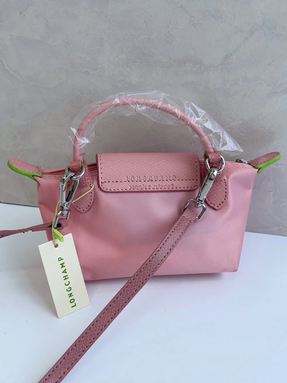 Longchamp Pink Small Le Pliage Crossbody Bag - Picture 3 of 9